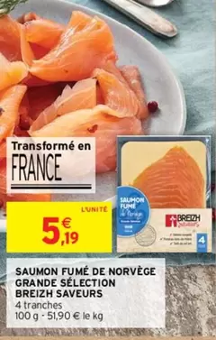 Breizh Saveurs - Saumon Fumé De Norvège Grande Sélection : Promo sur un produit de qualité