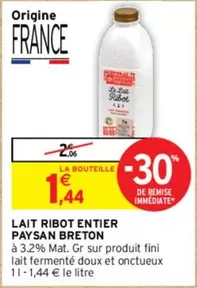 Paysan Breton - Lait Ribot Entier