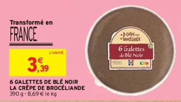 La Crêpe De Brocéliande - 6 Galettes De Blé Noir : Promo délicieuse et authentique