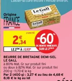 Le Gall - Beurre De Bretagne Demi-sel