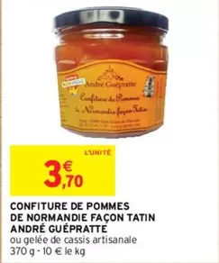 Confiture de Pommes de Normandie Façon Tatin par André Guépratte - Délicieuse et authentique