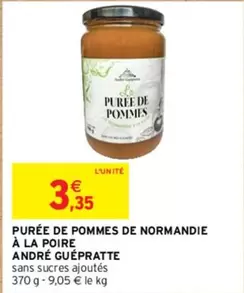 André Guépratte - Purée de Pommes de Normandie à la Poire : Un délice fruité à découvrir !