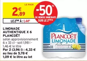 Plancoet - Limonade Authentique X 6