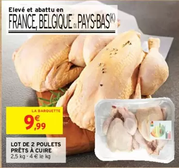 Lot De 2 Poulets Prêts À Cuire