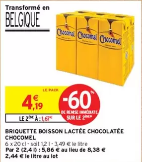 Chocomel - Briquette Boisson Lactée Chocolatée