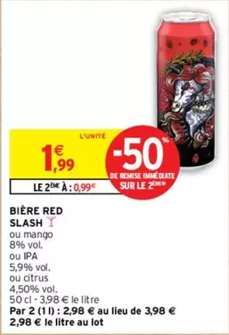 Bière Red Slash