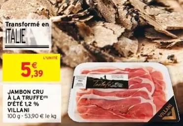 Villani - Jambon Cru À La Truffe D'été 1.2 %