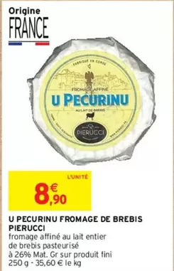 U - Pierucci - Pecurinu Fromage De Brebis