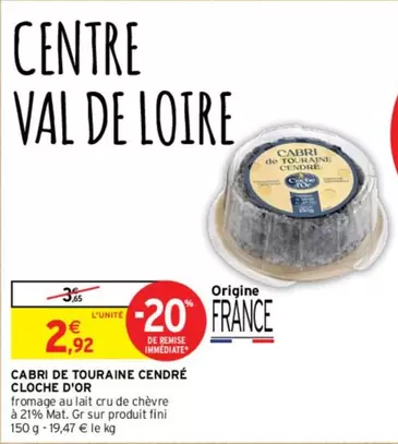 Cendré Cloche D'or - Cabri De Touraine