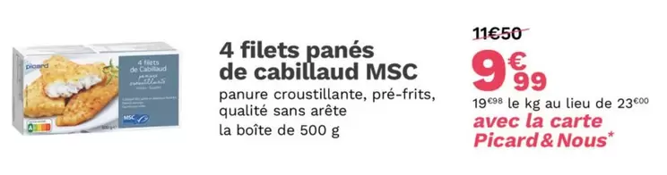 Picard - Filets Panés De Cabillaud MSC