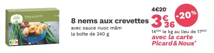 8 Nems Aux Crevettes