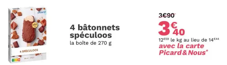 4 Bâtonnets Spéculoos