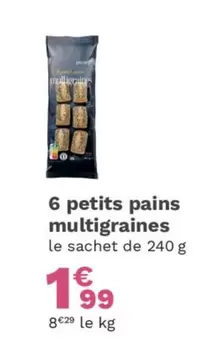 6 petits pains multigrafines