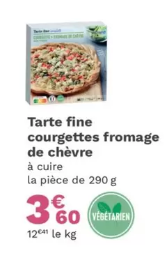 Tarte Fine Courgettes Fromage De Chèvre