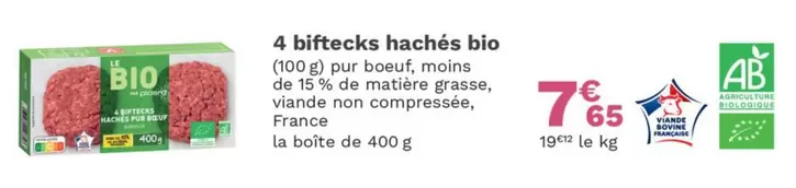 4 Biftecks Hachés Bio