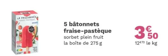  Bâtonnets Fraise-pastèque