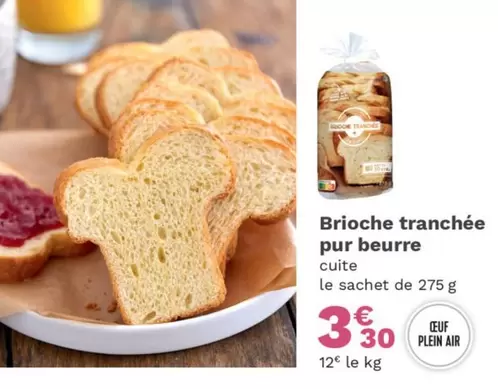 Brioche Tranchée Pur Beurre