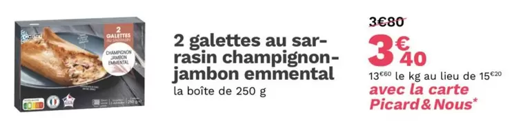 Galettes de Sarrasin aux Champignons, Jambon et Emmental - Savourez notre délicieuse offre!