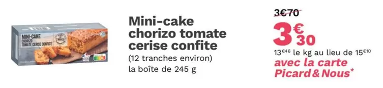 Picard - Mini-Cake Chorizo Tomate Cerise Confite