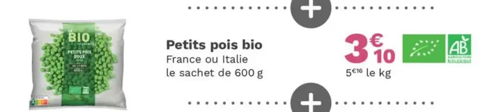 Petits Pois Bio