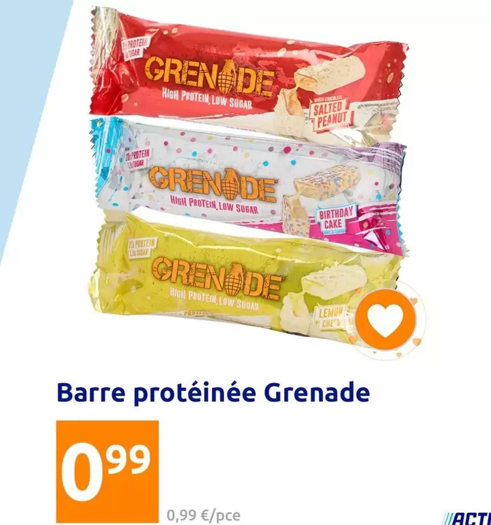 Acti - Barre Protéinée Grenade