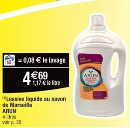 Arun - Lessive Liquide Au Savon De Marseille