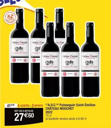 Chateau Mouchet - A.o.c.p.uiisseguin Saint-emilion