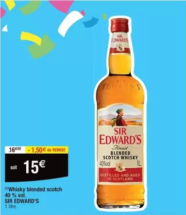 Sir Edward's - Whisky Blended Scotch 40 % Vol.