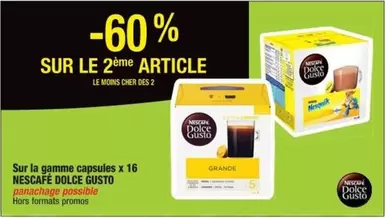 Nescafé - Sur La Gamme Capsules X 16