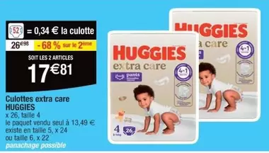 Huggies - Culottes Extra Care