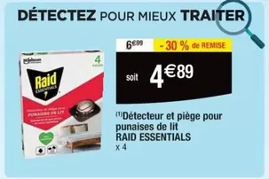 Raid - Détecteur Et Piège Pour Punaises De Lit