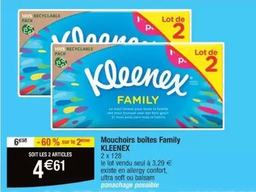 Kleenex - Mouchoirs Boîtes Family