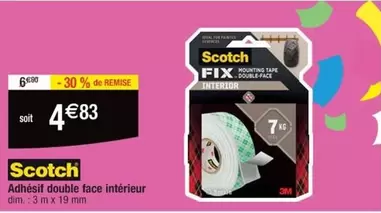 Dim - scotch - Adhésif Double Face Intérieur