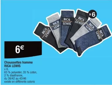 rica lewis - chaussettes homme