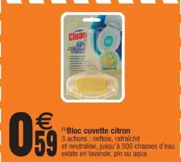 Aqua - Bloc Cuvette Citron