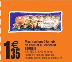 Serbís - Maxi Rachers Noix de Coco et Chocolat : Délice Exotique en Promo !