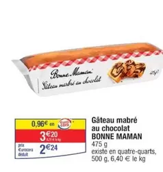 Bonne maman - Gâteau Mabre Au Chocolat