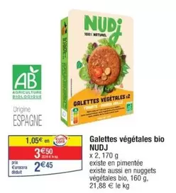 Cora - Nudj - Galettes Végétales Bio