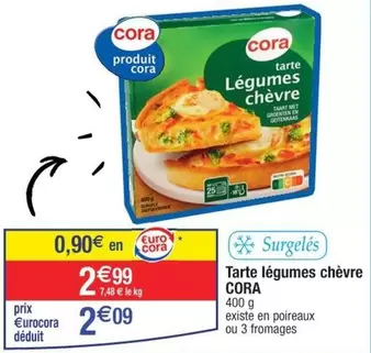 Cora - Tarte Légumes Chèvre