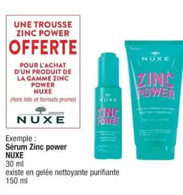 Promo - Nuxe - Sérum Zinc Power