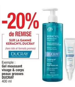 Ducray - Gel Moussant Visage & Corps Peaux Grasses