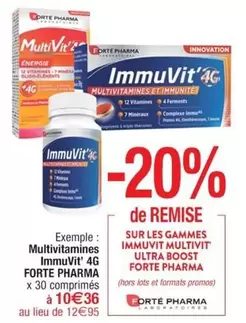 Immuvit 4g Ultra Boost - Multivitamines Complet avec Promo Forte Pharma