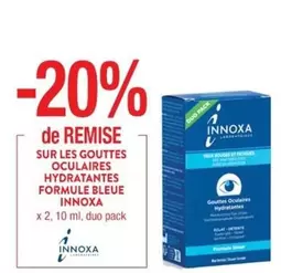 Innoxa - Gouttes Oculaires Hydratantes Formule Bleue : Hydratation optimale pour un confort oculaire durable