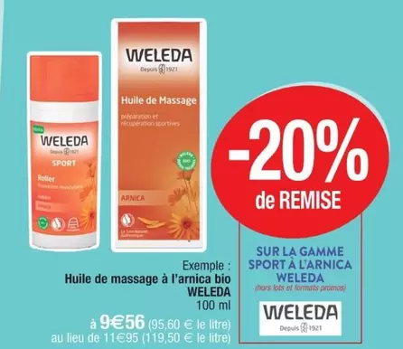 Weleda - Huile De Massage À L'armica Bio