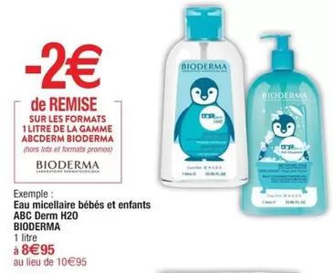 Bioderma ABC Derm H20 - Eau Démi Litière pour Bébés et Enfants