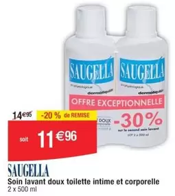 Saugella - Soin Lavant Doux pour Toilette Intime et Corporelle : Douceur et Respect de votre Équilibre Naturel