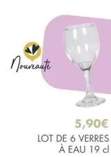 Lot De 6 Verres À Eau offre à 5,9€ sur E.Leclerc