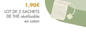 Lot De 5 Sachets De The offre à 1,9€ sur E.Leclerc