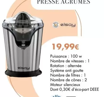 Elsay - Presse Agrumes offre à 19,99€ sur E.Leclerc