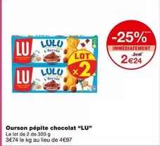 Lu - Ourson Pépite Chocolat